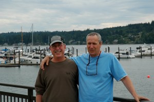 Brian, my vagabond friend, and I in Poulsbo, WA