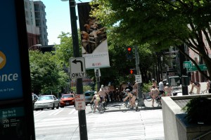Nude cyclists; how wonderfully frivolous!