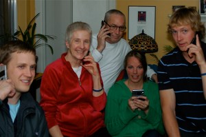 My crazy family: Noah, Marilyn, Me, Nikki (future daughter-in-law), & Isaac