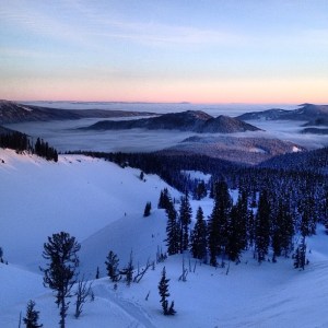 The inversion layer seen from Timberline ski area. Compliments of Nimbus Independent