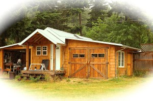My son's Hobbit House workshop.
